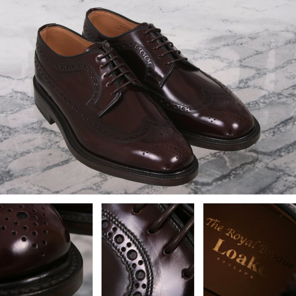 Loake Made Leder in England Skin Mod Leder Made Long Wing Royal Brogue Schuhe Burgundy a8bd64 Loake Made Leder in England Skin Mod Leder Made Long Wing Royal Brogue Schuhe Burgundy a8bd64